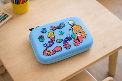 3D charms silicon pencil case