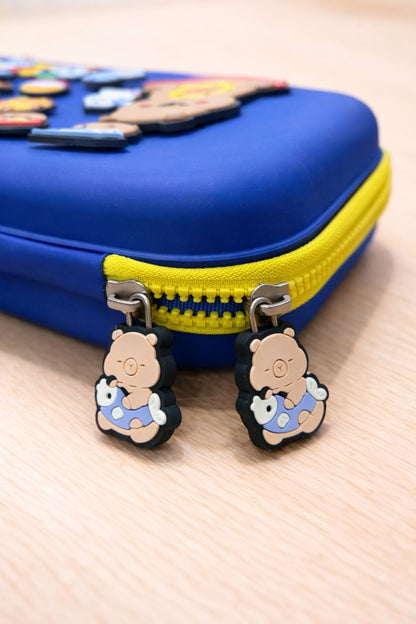 3D charms silicon pencil case