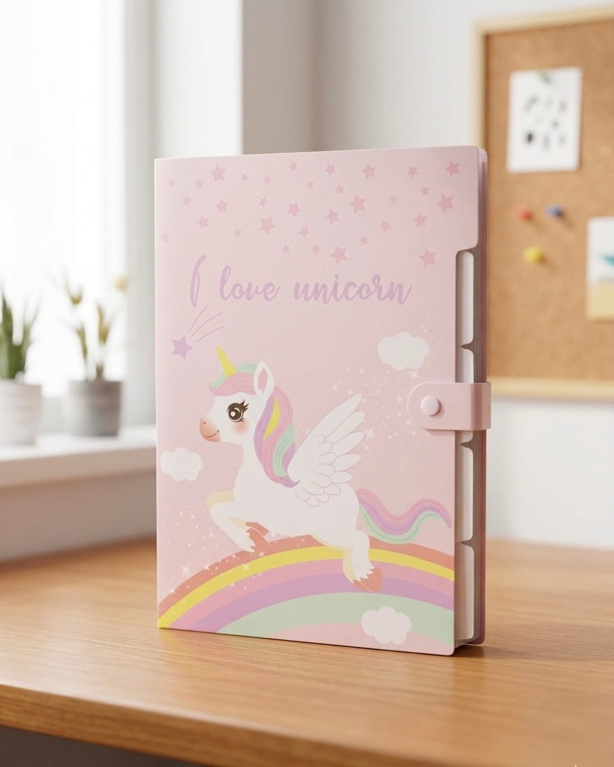 A4 Kids Folder with 5 Compartments