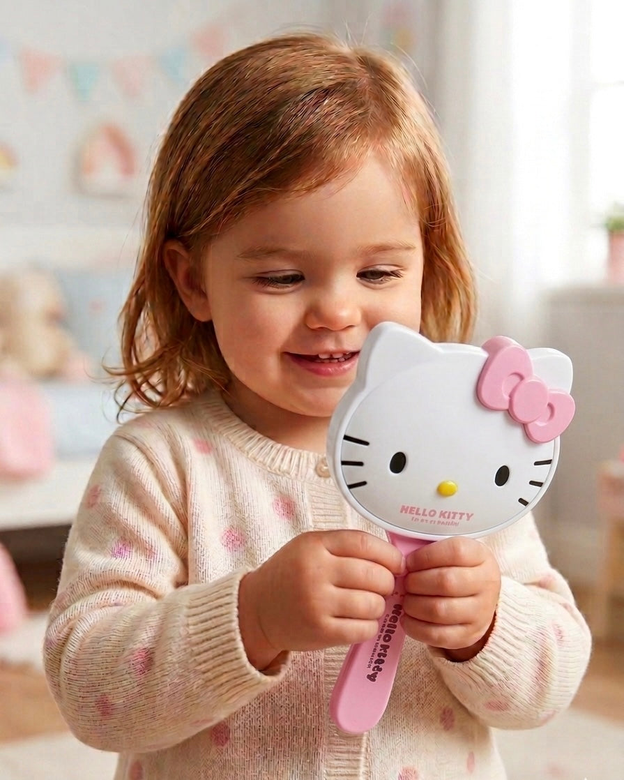 Hello Kitty Kids Handheld Mirror & Comb