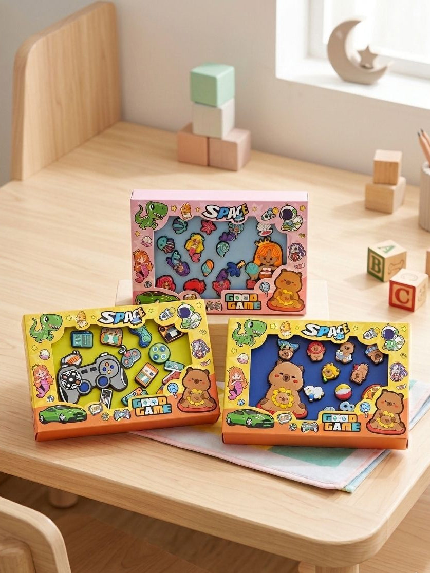 3D charms silicon pencil case