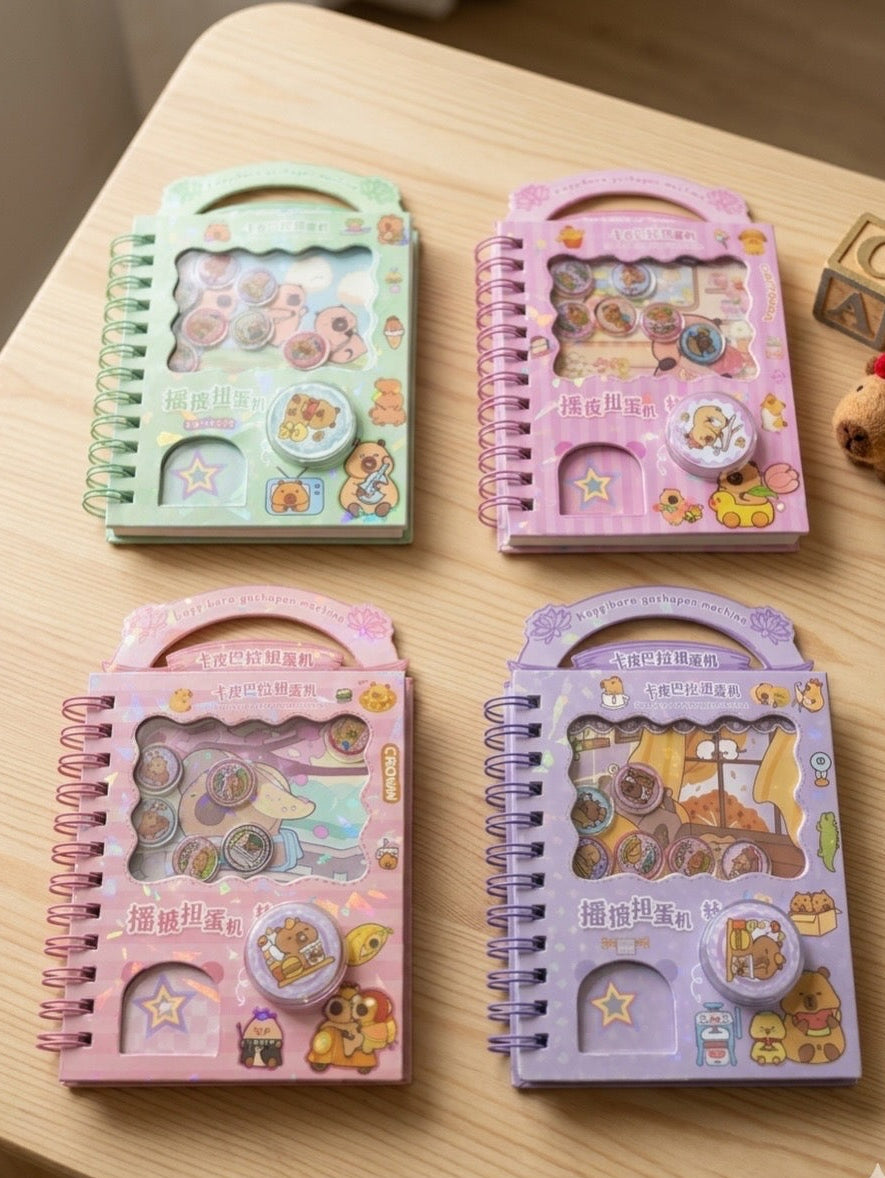 Capybara sticker diary