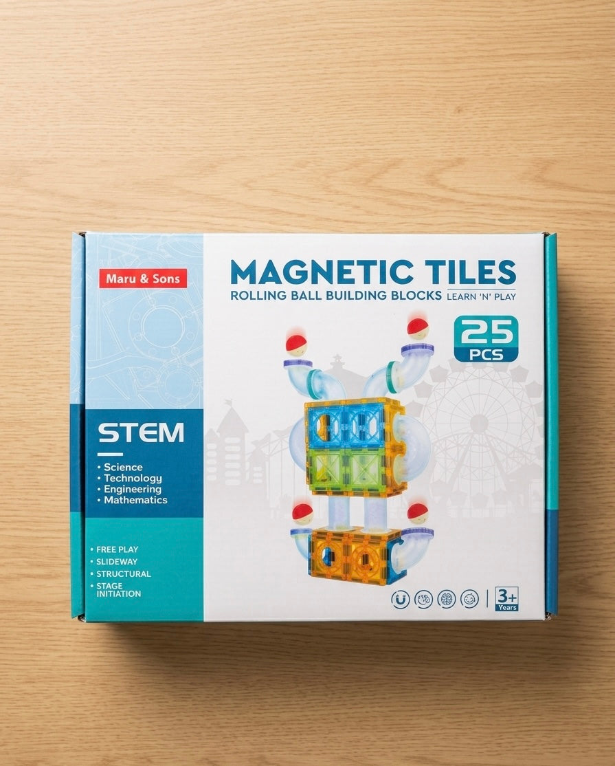 Magnetic tiles - 25 pieces