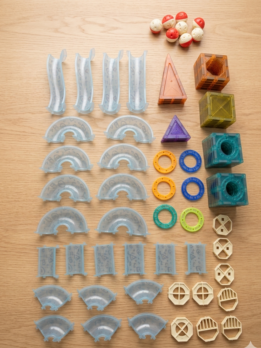 Magnetic tiles - 75 pieces