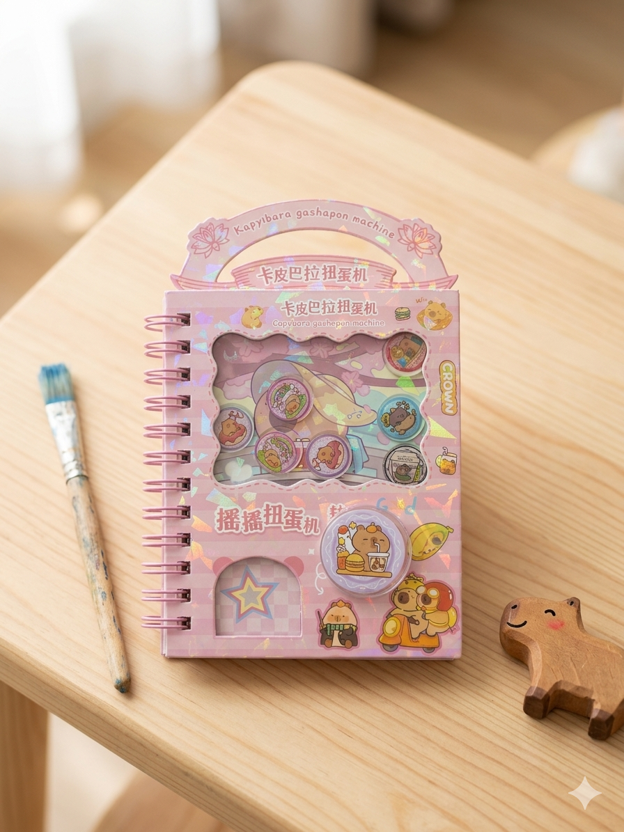 Capybara sticker diary